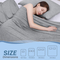 Elegear Cooling Blanket for Summer, Q-Max 0.5 Japanese Arc-Chill 3.0 Cool Fiber Throw for Hot Sleepers, Night Sweats, Adult Kids Sofa Car Travel, Lightweight, Single Bed, 130x170cm, Gray
