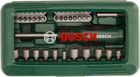 Bosch 46pc. Screwdriver Bit and Nutsetter Set (PH-, PZ-, Hex-, T-, S-Bit, Accessories Drill and Screwdriver)