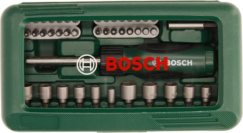 Bosch 46pc. Screwdriver Bit and Nutsetter Set (PH-, PZ-, Hex-, T-, S-Bit, Accessories Drill and Screwdriver)
