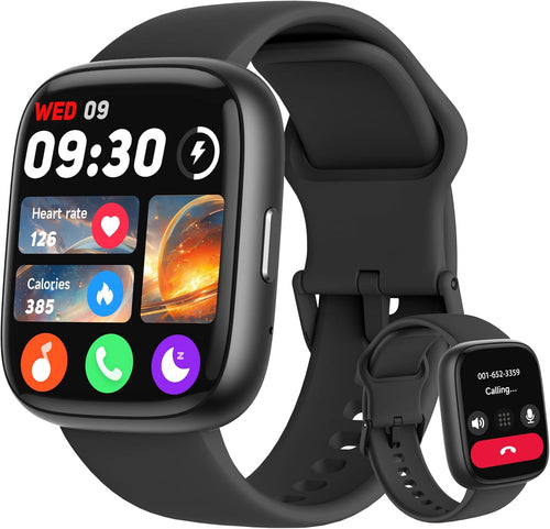 LODIMEKE Smart Watch, Alexa Built-in, Answer/Make Calls 44mm Smartwatch Women Men, 1.83" Sports Watch IP68 Waterproof, Heart Rate SpO2 Sleep Stress Monitor, Step Counter Watch for Android & iOS Phone