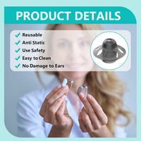 Hearing Aid Domes Silicone Replacement Washable Ear Tips Ã¢ÂÂ 6mm 20 Pcs