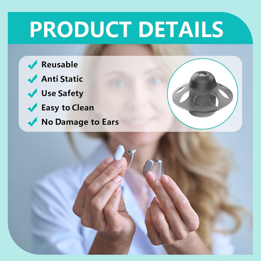 Hearing Aid Domes Silicone Replacement Washable Ear Tips Ã¢ÂÂ 6mm 20 Pcs