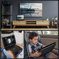 DBPOWER 17.9" Portable DVD Player with 15.6" Large HD Swivel Screen, 6 Hour Rechargeable Battery, Support USB/SD Card/Sync TV/Multiple Disc Formats, High Volume Speaker, Car Charger, Remote Control