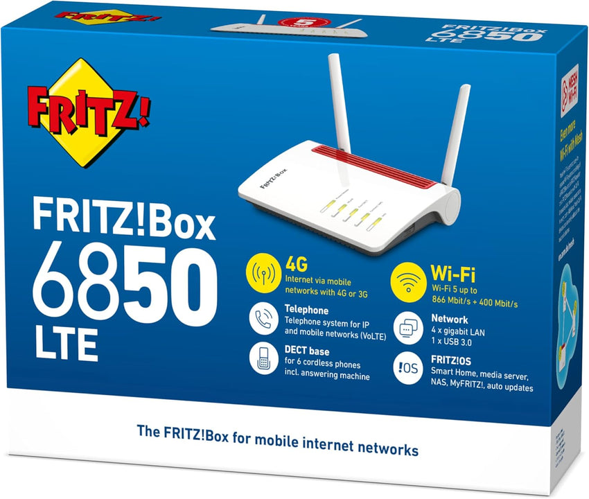 Fritz WIRELESS MODEM ROUTER 3G-4G BOX 6850 LTE