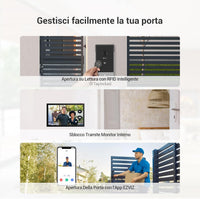EZVIZ Video Door Intercom System 2K Camera with Door Opener â Black