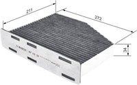 Bosch Cabin Air Filter R2597 Activated Carbon Pollen & Dust Protection