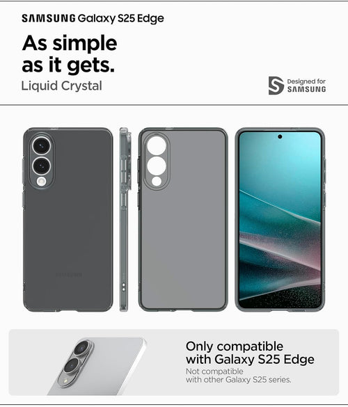Spigen Liquid Crystal Case Compatible with Samsung Galaxy S25 Edge - Space Crystal