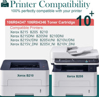 HenceBuy Compatible B210 B205 B215 Toner Cartridge 106R04347 for Xerox B210 B210DNI B205 B205DNI B205MFP B215 B215DNI B215MFP Printers 3000 Pages ( Black, 1-Pack )