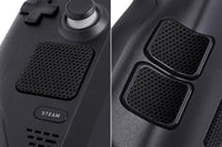 TALONGAMES Touchpad Protector Compatible with Steam Deck Touch Trackpad (Trackpads Protector + 4 Keys Protector, Matrix Mini Hex - Black)