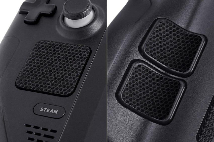TALONGAMES Touchpad Protector Compatible with Steam Deck Touch Trackpad (Trackpads Protector + 4 Keys Protector, Matrix Mini Hex - Black)