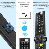 Universal Replacement RC4848F Remote Control INCLUDING BATTERIES. Hitachi/Polaroid/Luxor/Bush Smart TV Remote Control, with 3 Popular Shortcut Buttons - No Setup Required, No Instructions