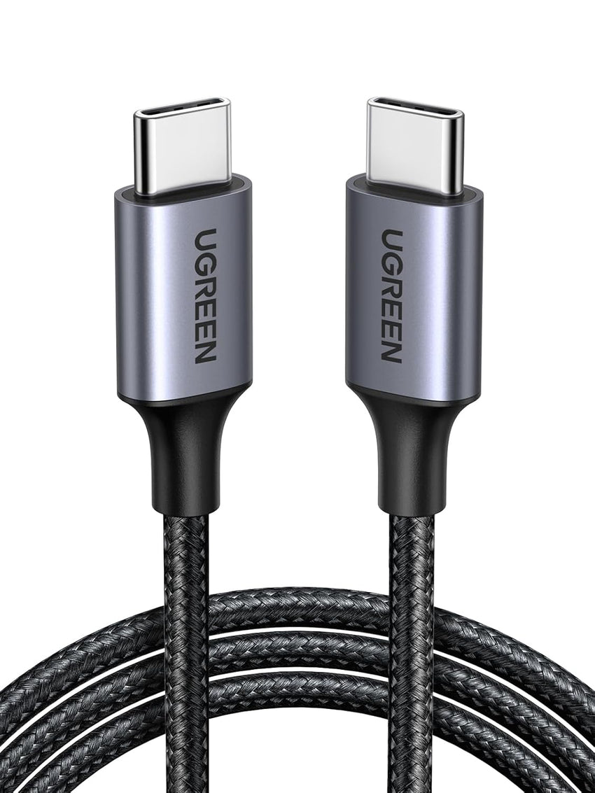 UGREEN USB C to USB-C Charger Cable 60W Type C to C Lead Fast Charging Compatible With iPhone Air/17/16 Pro Max, Galaxy S25 Ultra, Pixel 9, iPad Pro 2024/Air 5, MacBook Pro (0.5M)