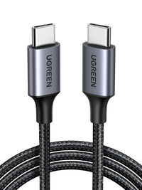 UGREEN USB C to USB-C Charger Cable 60W Type C to C Lead Fast Charging Compatible With iPhone Air/17/16 Pro Max, Galaxy S25 Ultra, Pixel 9, iPad Pro 2024/Air 5, MacBook Pro (1M)