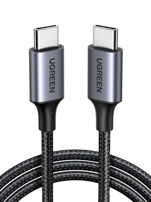UGREEN USB C to USB-C Charger Cable 60W Type C to C Lead Fast Charging Compatible With iPhone Air/17/16 Pro Max, Galaxy S25 Ultra, Pixel 9, iPad Pro 2024/Air 5, MacBook Pro (1M)