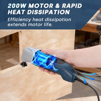 Oscillating Multi Tool 200W Corded 22000 OPM 3ÃÂ° Oscillation with 20 Accessories