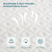 3 Inch Memory Foam Mattress Topper Single â Gel & Bamboo Charcoal Infused 90x190x7.5CM