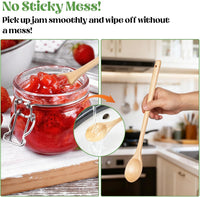 Wooden Cooking Spoons Natural Utensils â 13.2-inch Set of 4