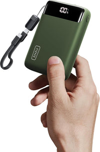INIU 20000mAh Power Bank 22.5W PD3.0 QC4.0 USB-C Fast Charge Portable Battery Green