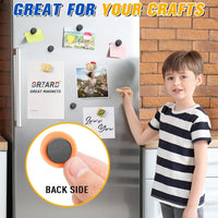 Ceramic Disc Magnets 20 Pack Round Adhesive Back 0.71in x 0.12in â 20pcs