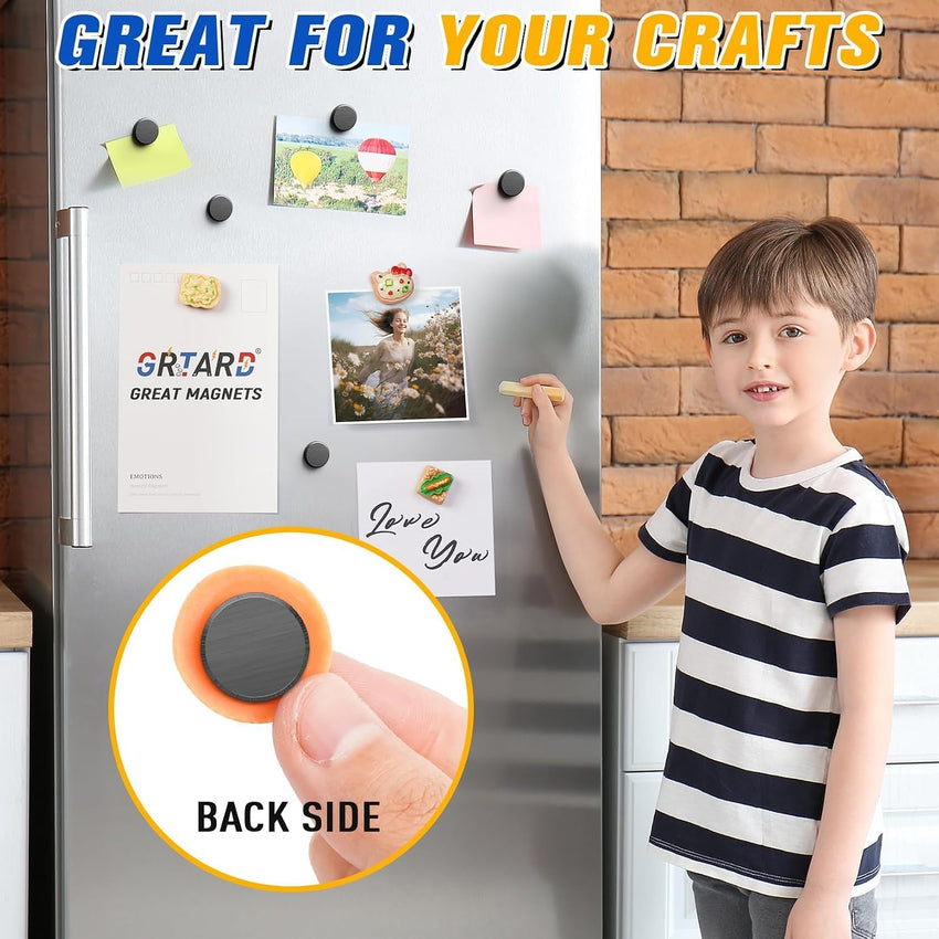 Ceramic Disc Magnets 20 Pack Round Adhesive Back 0.71in x 0.12in â 20pcs