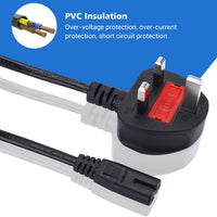 DC 12V 5A Power Supply Adaptor 60W, AC 100-240V to DC 12 Volt Power Adapter UK Plug for Monitors TV DVDTVs Amplifier Cameras System (12V 5A)