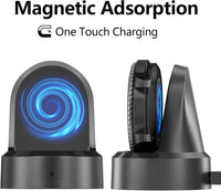 Charging Dock for Samsung Galaxy Watch 46mm 42mm, Upgraded Replacement Charger Cradle with USB Cable Black for Galaxy Watch SM-R800/R810/R815