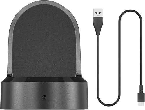 Charging Dock for Samsung Galaxy Watch 46mm 42mm, Upgraded Replacement Charger Cradle with USB Cable Black for Galaxy Watch SM-R800/R810/R815