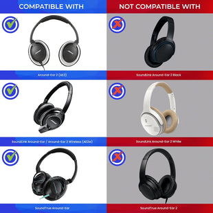 AHG Accessory House Global Replacement AE2 / Soundtrue ear pads and Headband pad cushion kit. Compatible with Bose SoundLink AE/SoundTrue AE/Around-Ear 2 and Around-Ear 2 Wireless Headphones