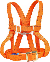 Btstil Safety Harness Kits, Safety Fall Arrest Harness Full Body Height Fall Protection Safety Harness Aerial Work Fall Protection Rescue Harness Adjustable Belt with Hook (Big Buckle 5 m)