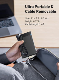 UGREEN 2.5 Inch Hard Drive Enclosure, 5Gbps SSD Enclosure, External USB 3.0 SATA HDD Caddy, SSD Reader UASP Supported, Hard Drive Caddy Compatible with 2.5 Inch SSD HDD EVO 870 WD Crucial Drive