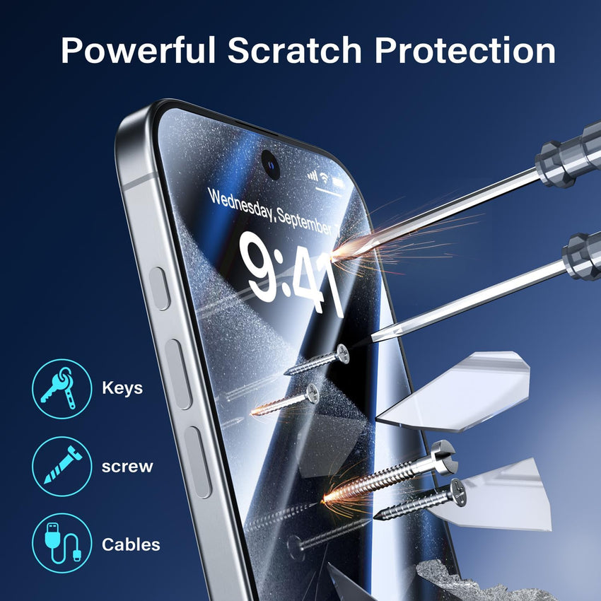 XINYEXIN [2-Pack Screen Protector for Samsung Galaxy A07, + Camera Lens Protector, Tempered Glass, 9H Hardness, Anti-Fingerprint, HD Clear, Easy Installation