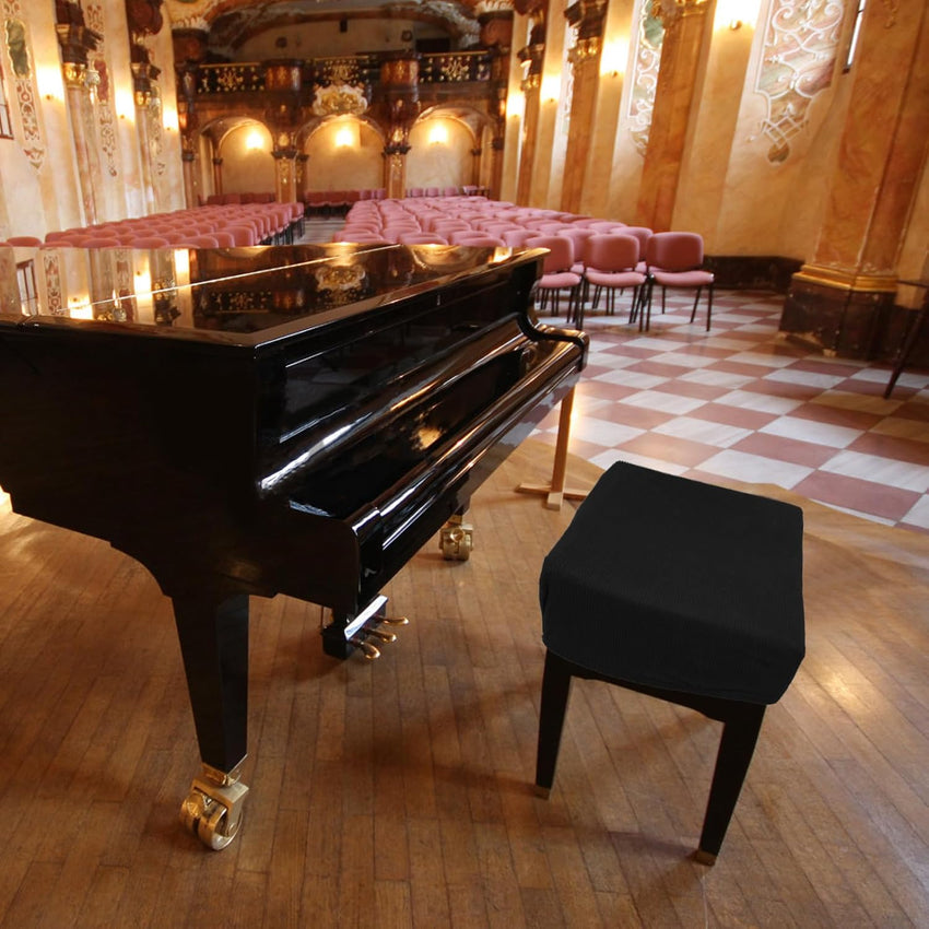 Piano Stool Cover Elastic Full-Wrap Soft Protector for Home Hotel Meeting â 15.7x15.7 Inch