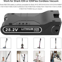 LabTEC XBAT200 25.2V 3000mAh Lithium Battery Replacement for Shark Battery 25.2V XBA-T200,Shark ION Flex ION F80 ION Flex Cordless Vacuum Cleaners Battery