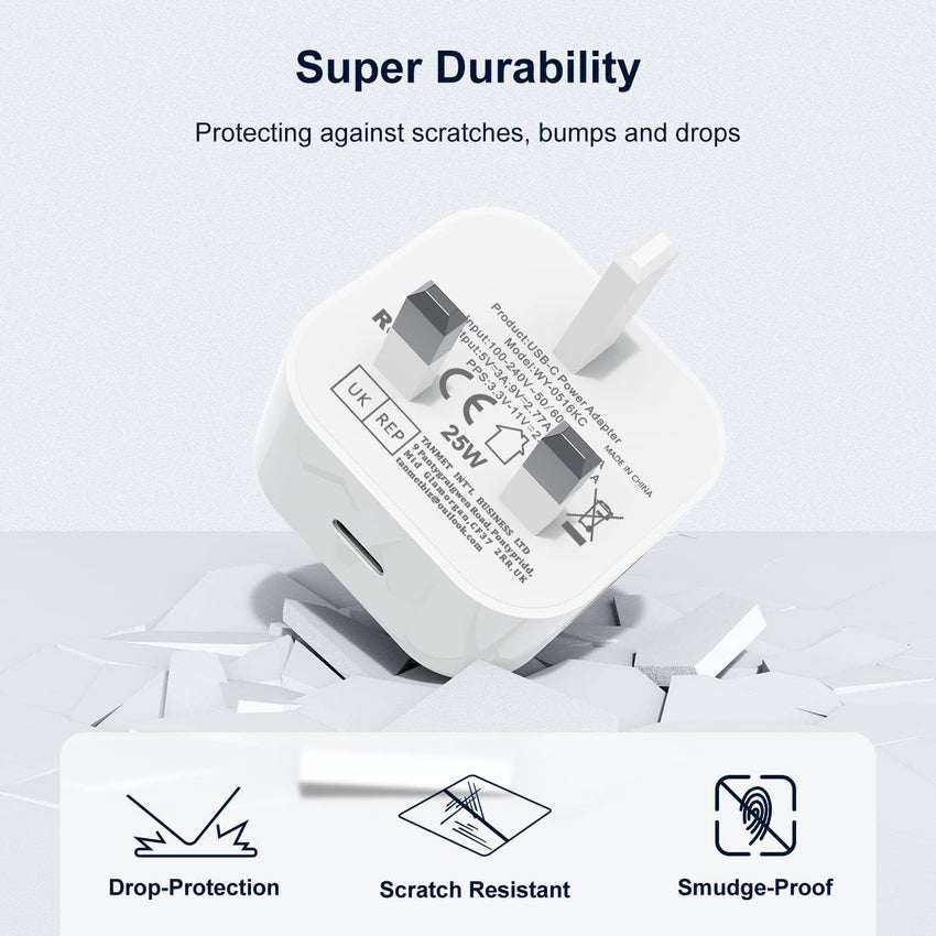 Samsung USB C Charger Plug and Cable 1M, Samsung Fast Charging USBC Plug with Type C Lead for Galaxy S26 S25 S24 S23 S22 S21 S20 A56 A55 A54 A53 A52S A16 A15 A14 A36 A35 A34 A33 A32 A26 A25 A70 A71