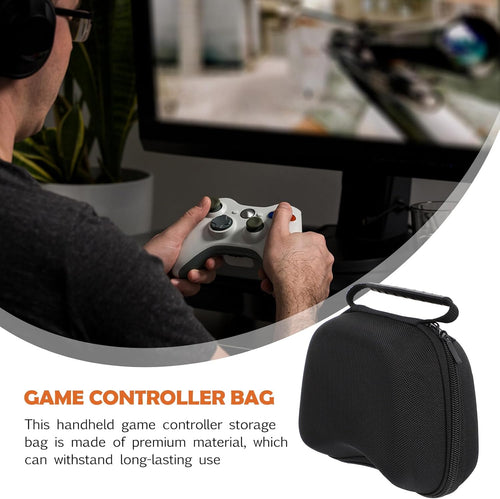 Game Controller Storage Bag Splashproof Case with Handle â Black 7.09x5.12x2.76in