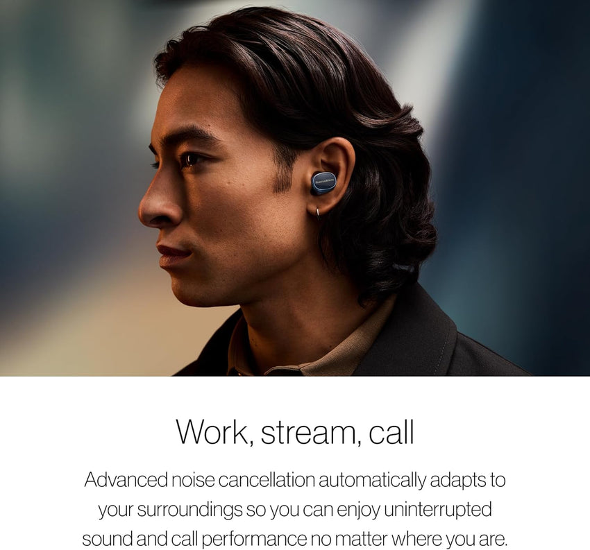 Bowers & Wilkins Pi8 True Wireless Noise Cancelling Earbuds with Bluetooth aptX, 24-bit Wireless Connection, Audio Retransmission, and 6 Built-in Microphones - Jade Green