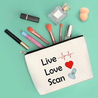 Sonographer Gift Cosmetic Bag Makeup Pouch â Travel Size