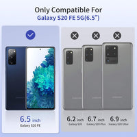 UNBREAKcable Case for Samsung Galaxy S20 FE 5G - Clear Shockproof Hard PC Back & Soft TPU Bumper Protective Cover for Galaxy S20 FE 6.5inch [Anti-Yellow & Anti-Scratch] -Transparent