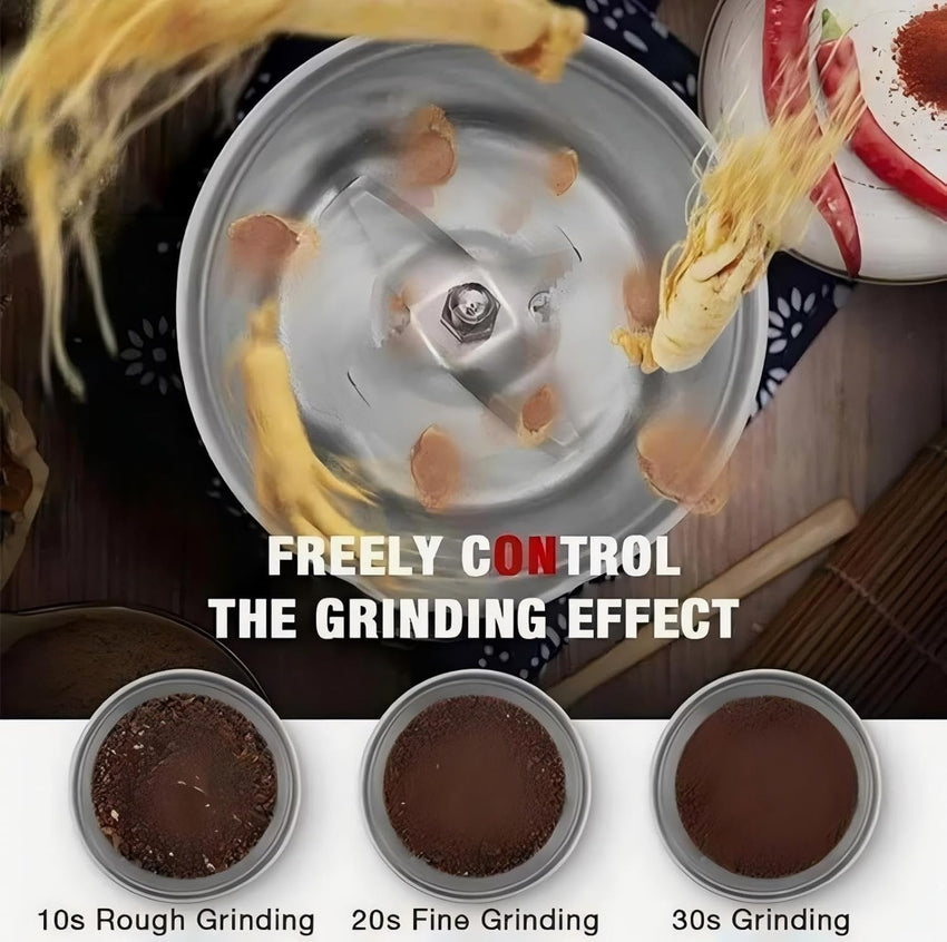 Electric Spice Grinder 400W Stainless Steel Multifunctional â Silver