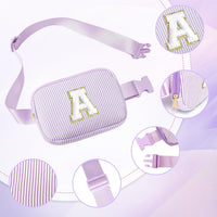 Kids Letter Bum Bag Adjustable Waist Pack for Girls Ã¢ÂÂ Pink/Purple Age 8-13
