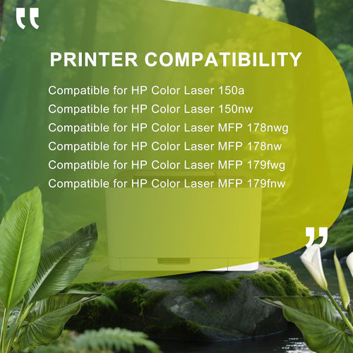 Compatible Toner Cartridge Replacement for HP 117A W2070A W2071A W2072A W2073A Toner Compatible for HP Color Laser MFP 179fnw 178nw 150nw 150a 179fwg 178nwg Printer(4-Pack)