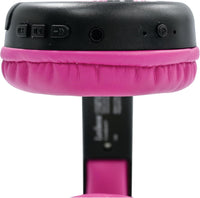 LEXIBOOK, Monster High, 2-in-1 Bluetooth & Wired Headphones with microphone and control buttons, Foldable and Adjustable, Long-lasting rechargeable battery, Pink/black, HPBT010MH