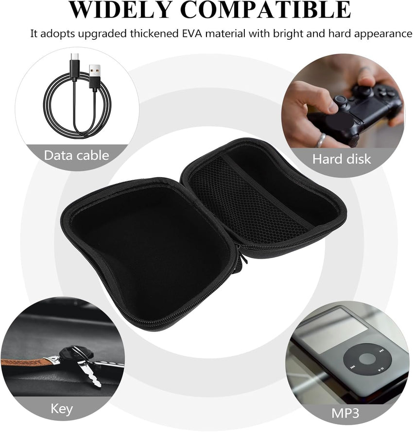 Game Controller Storage Bag Splashproof Case with Handle â Black 7.09x5.12x2.76in