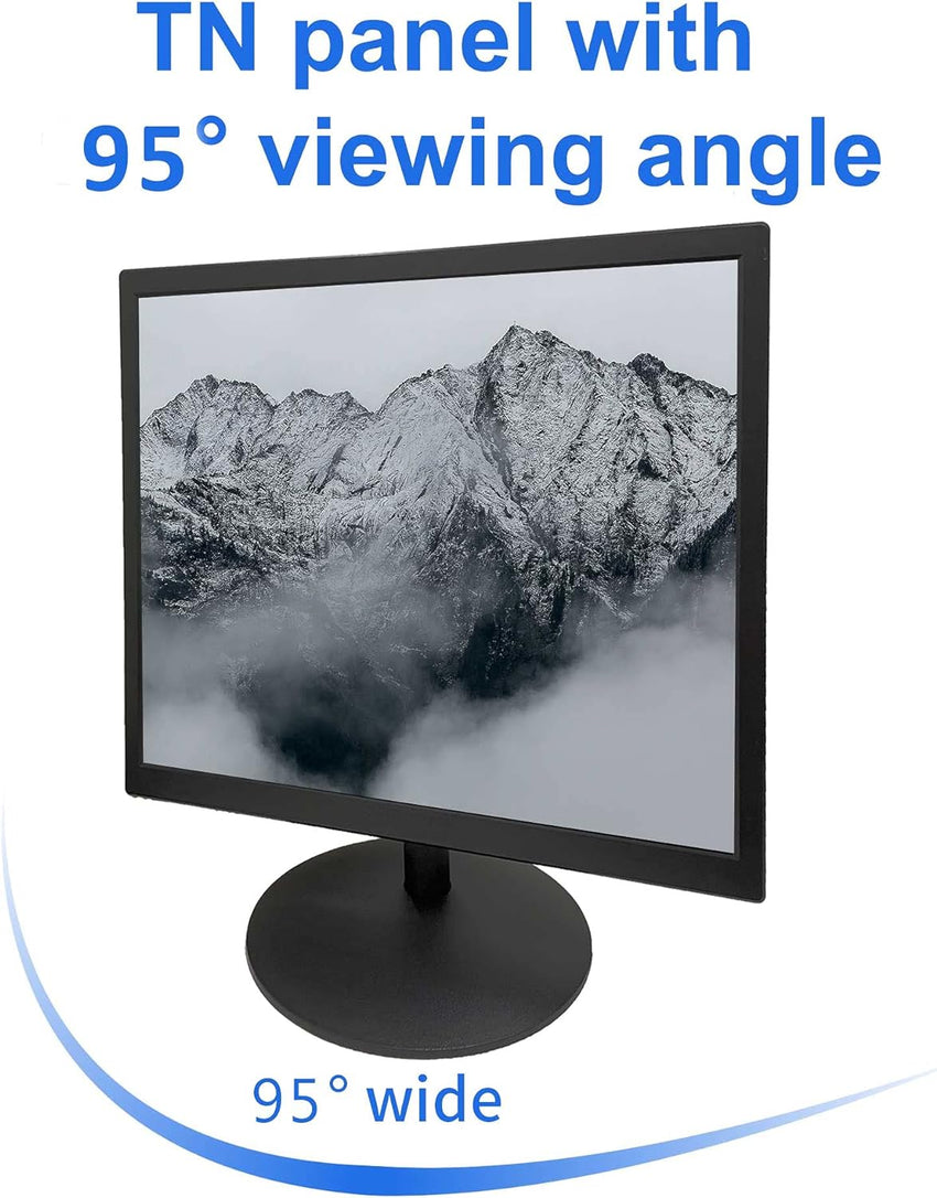 SKitphrati 17 Inch PC Monitor 1280 X 1024 LED 4 3 Monitor, Computer Monitor with HDMI & VGA, TN Panel, 60 Hz, 5Ms, 4:3, VESA, for Computer Laptop Ras Pi