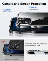 HOOMIL Case for iPhone 12 Pro Max, Non-Yellowing, Drop Protection, Anti-Scratch Transparent Hard Back Phone Cover - Crystal Clear