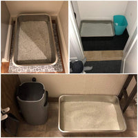 Extra Large Stainless Steel Litter Box Odourless Easy Cleaning â 28x20x6 inch