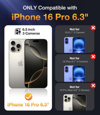 Diaclara Magnetic for iPhone 16 Pro Case, Compatible with MagSafe Built-in Shockproof Protective Protector, Upgraded [Full Camera Protection] Phone Cover Case for iPhone 16 Pro 6.3" (Natural)