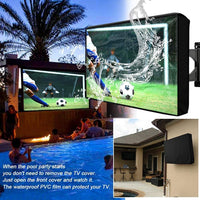 Outdoor TV Cover 600D Waterproof with Clear Front Screen â 22â24in