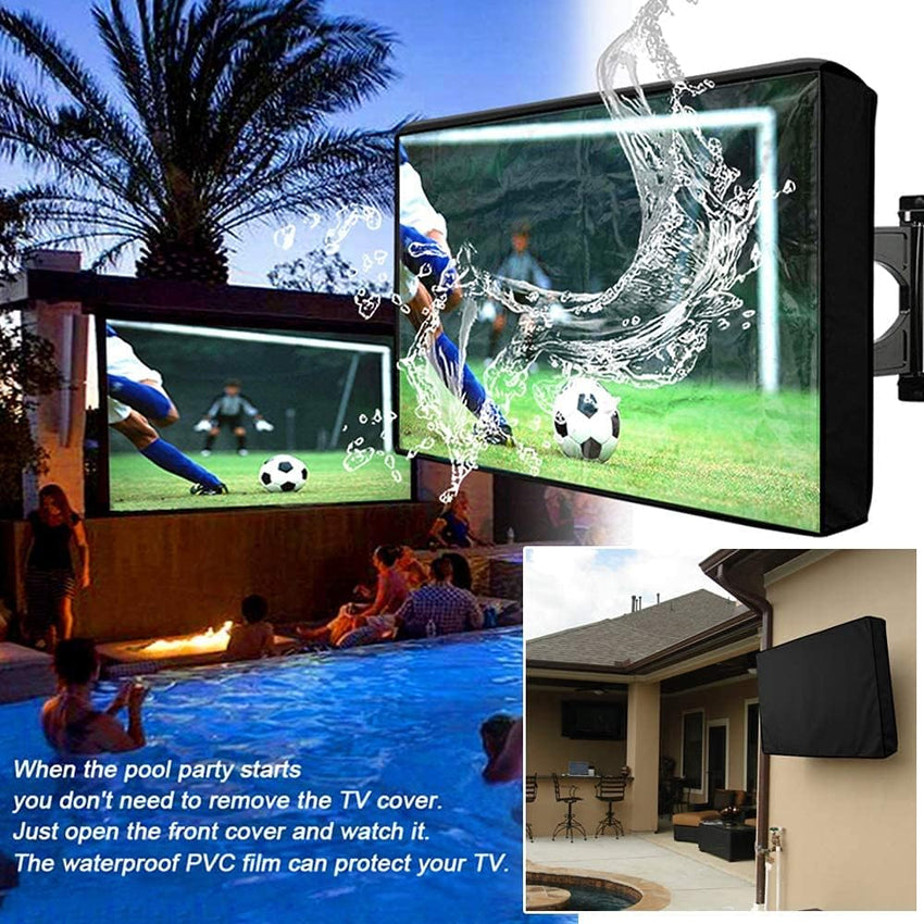 Outdoor TV Cover 600D Waterproof with Clear Front Screen â 22â24in