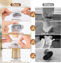 28Pcs Chair Leg Floor Protectors, BAIPOK Rectangle Chair Leg Cover Protectors, Rubber Furniture Feet Cup for Hardwood Floors(Fit:23-29mm)